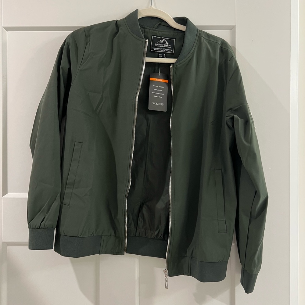 Women’s Dark Green Bomber Jacket